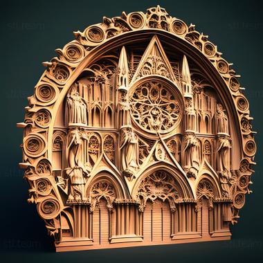 3D model st notre dame (STL)